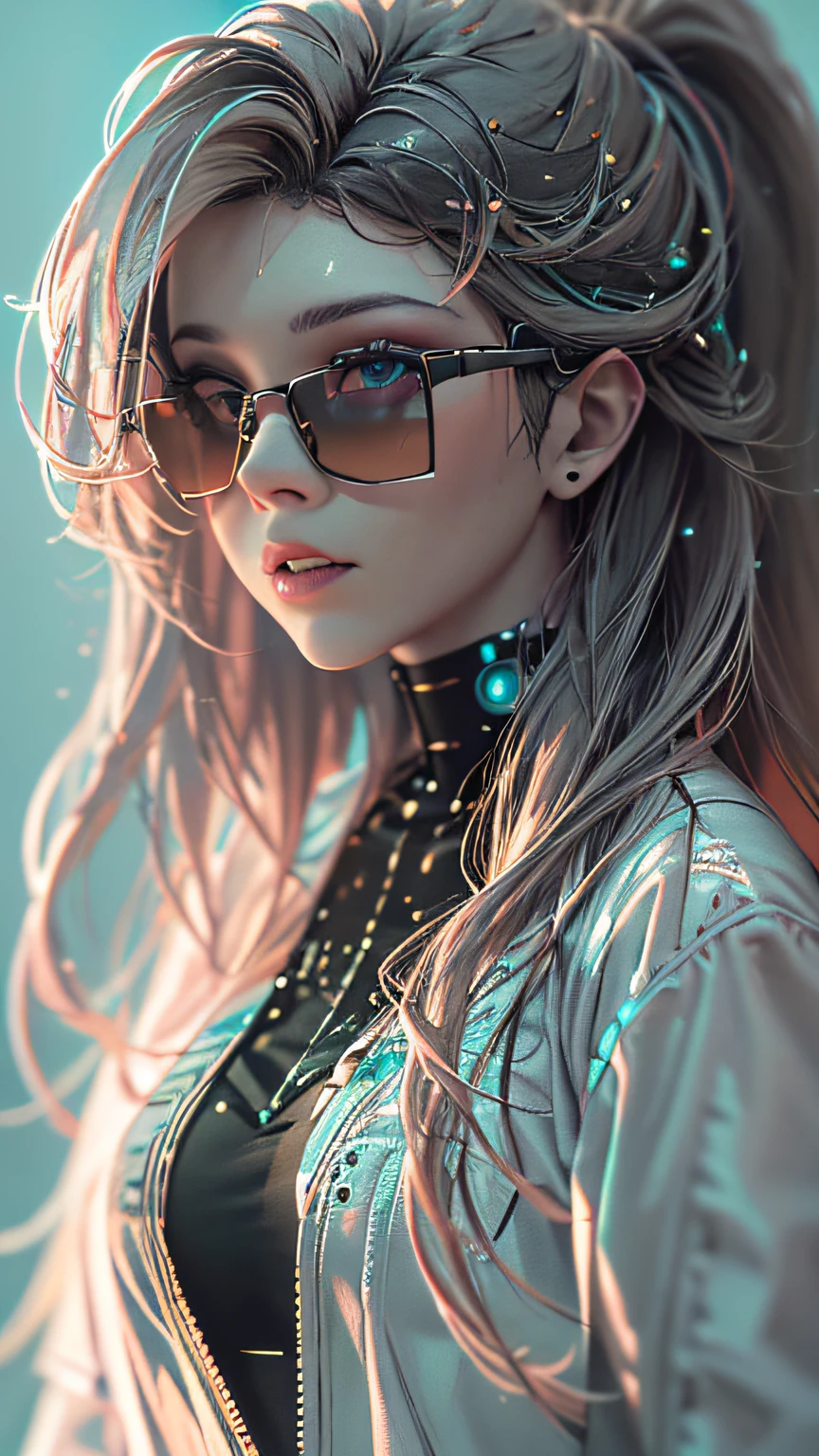 ((Best quality)), ((masterpiece)), (detailed:1.4), 3D, an image of a beautiful cyberpunk female with thick voluminous hair,light particles, pure energy chaos antitech,HDR (High Dynamic Range),Ray Tracing,NVIDIA RTX,Super-Resolution,Unreal 5,Subsurface scattering,PBR Texturing,Post-processing,Anisotropic Filtering,Depth-of-field,Maximum clarity and sharpness,Multi-layered textures,Albedo and Specular maps,Surface shading,Accurate simulation of light-material interaction,Perfect proportions,Octane Render,Two-tone lighting,Wide aperture,Low ISO,White balance,Rule of thirds,8K RAW