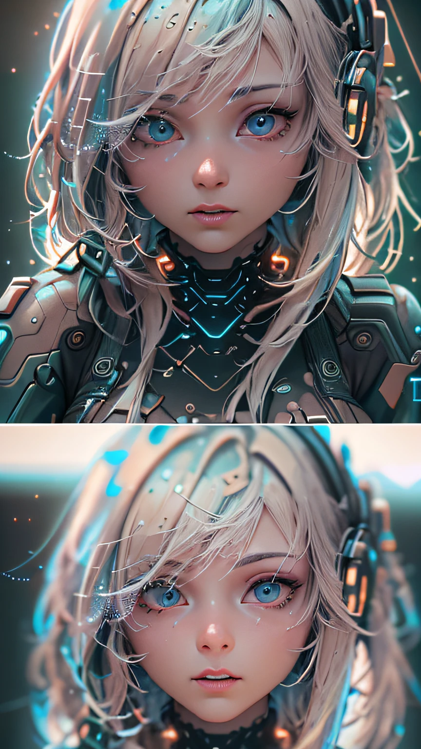 ((Best quality)), ((masterpiece)), (detailed:1.4), 3D, an image of a beautiful cyberpunk female with thick voluminous hair,light particles, pure energy chaos antitech,HDR (High Dynamic Range),Ray Tracing,NVIDIA RTX,Super-Resolution,Unreal 5,Subsurface scattering,PBR Texturing,Post-processing,Anisotropic Filtering,Depth-of-field,Maximum clarity and sharpness,Multi-layered textures,Albedo and Specular maps,Surface shading,Accurate simulation of light-material interaction,Perfect proportions,Octane Render,Two-tone lighting,Wide aperture,Low ISO,White balance,Rule of thirds,8K RAW
