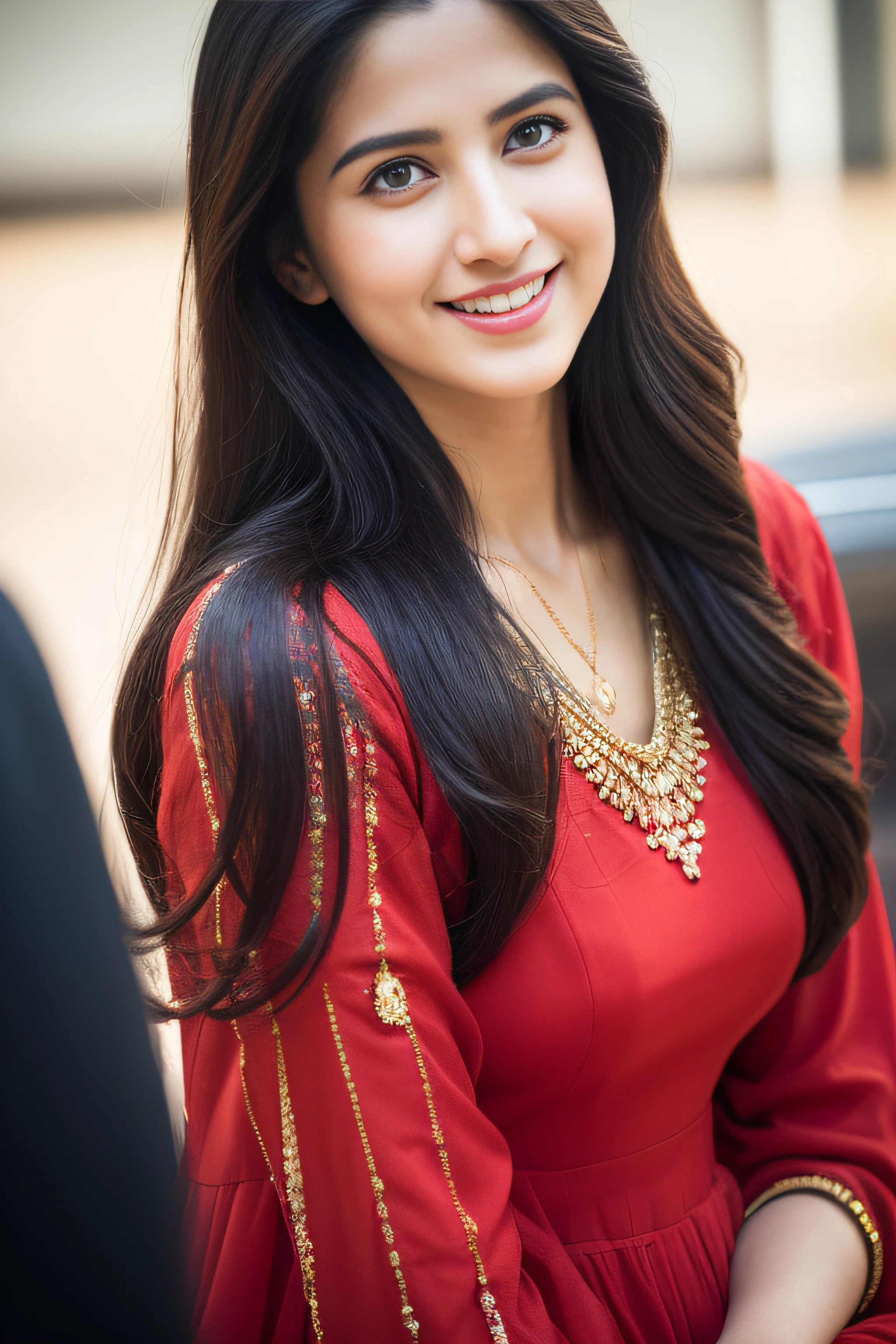 Wear bandhani anarkali dress sitting, gorgeous royal, ((Katrina kaif:1.2)), jewellery, gem, necklace, gold bracelet, anklets, thick lips, skindentation, parted lips, ulzzang-6500-v1.1, portrait of a beautiful Indian woman, From Golden Skin, 27 years old, Pretty woman, Indian model, (in long anarkali dress) (Slim abdomen), (Perfect slim figure), (Dynamic pose), Solo, ((open crotch)), (((bare ass))), (Slim:1.1), 1 woman, (Full figure:0.9), Beautifully detailed sky, sunny day, Mumbai city, On the street, detailed Mumbai street, Indian clothes,(( long sleeve dress)), ((long red anarkali dress)), medium hair, smile, closed mouth, lips, Long red anarkali dress covered with full body, detailed beautiful round eyes, Indian women, Asian women, Beautiful face, photorealistic, rim lighting, two-tone lighting, gold bracelet, thick lips, indentation, parted lips, (detailed eyes), light blonde hair, blue eye, details still clear, honey-coloured, fluffy turned, HDR, shallow depth of field, broad light, backlighting, bloom, light sparkles, chromatic aberration, sharp focus, Nikon Z 85mm, unparalleled masterpiece, ultra-realistic 8k photos, best quality masterpiece, best quality, (photorealistic:1.2), (realistic:1.5), (hyperrealistic:1.2),(photorealistic face:1.2), (close up:1.6), (light blonde hair), (blue eyes), ((big cheeks)), (beautiful face:1.8), (detailed face:1.6), (medium breast:1.2), (detailed bright eyes:1.5), (eyelashes:1.4), (smiling:1.3), (detailed long black hair), (long red anarkali dress:1.5), (narrow waist:1.5), (thigh: 1.5), (realistic human skin:1.6), (full curvy body) (detailed eyes), (seductive pose), (detailed facial features), (detailed clothes features), (necklace), (earrings), (bracelet), ( Long red bandhani anarkali dress), (Photorealistic:1.4), (High Quality: 1.2), Raw photo, (Perfect body shape), Uniform, Deep shadows, Unobtrusive, Cold light 12000K,