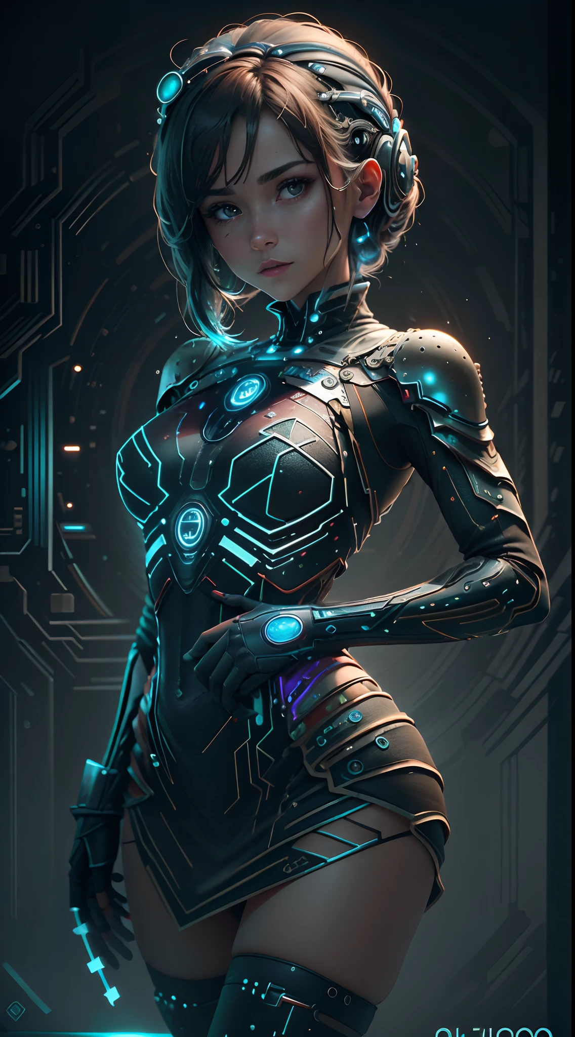 ((mejor calidad)), ((obra maestra)), (detallado: 1.4), ..3D, una imagen de una hermosa mujer ciberpunk con cabello grueso y voluminoso, light particules, Pure energy, caos, antitech, HDR (High Dymanic Range), Trazado de rayos ,laboratorio:1.4, NVIDIA RTX, Super-Resolution, Irreal 5, Subsurface dispersion, PBR texturizado, posprocesamiento, Anisotropic filtering, profundidad de campo, Maximum clarity and sharpness, Texturas multicapa, Albedo y mapas especulares, sombreado de superficie, Accurate simulation of light-material interaction,proporciones perfectas,octane representation,two tone lighting,apertura amplia,ISO bajo,balance de blancos,Regla de los tercios,RAW 8K, motor irreal:1.4,UHD,La mejor calidad:1.4, fotorrealista:1.4, textura de la piel:1.4, obra maestra:1.8,