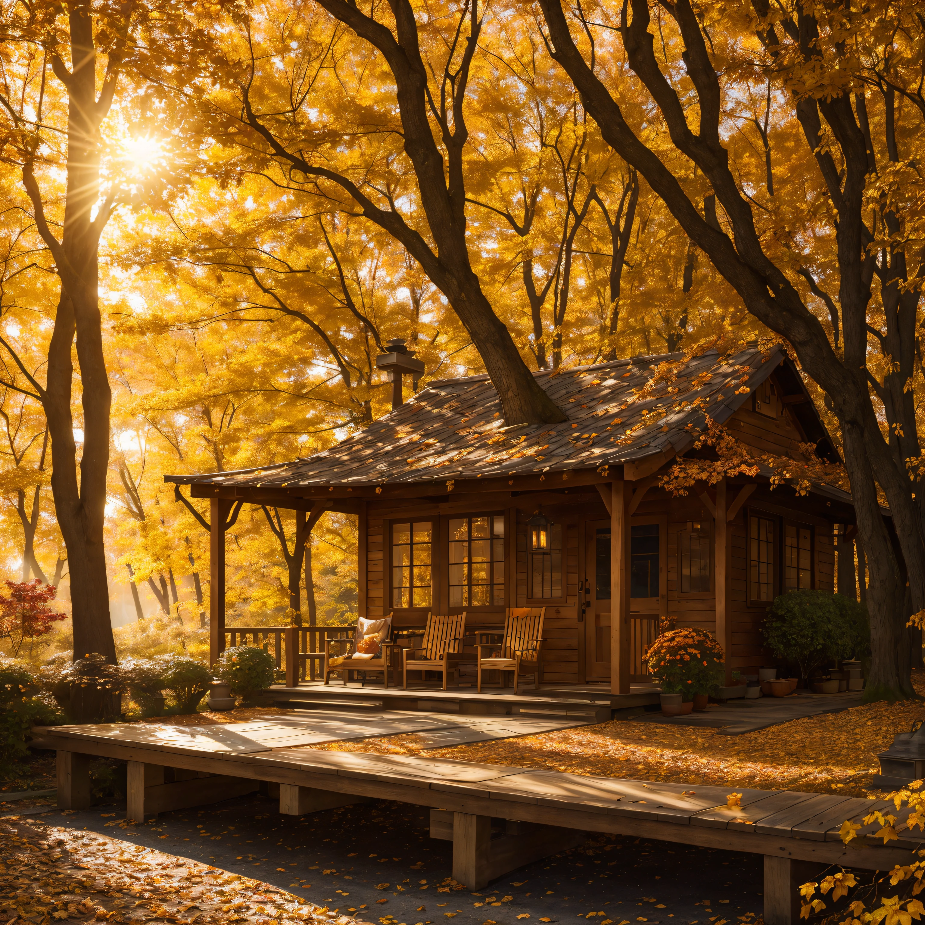 (Best quality,4K,8K,A high resolution,Masterpiece:1.2),Ultra-detailed,(Realistic,Photorealistic,photo-realistic:1.37),Beautiful autumn holidays,Girl in the garden,tranquil ambiance,fall foliage,Cozy atmosphere,warm sunlight,Golden leaves,Fresh air,Rustic wooden bench,Autumn flowers,Cascading vines,Autumn scarf,Soft sweater,Boots step on fallen leaves,A faint hot cocoa flavor,Faint rustle of leaves,Quiet moments,a serene smile,quiet contemplation,Whispering style,Gently swirling leaves,Delicate sunlight through the trees,Blissful leisure,autumn sunlights,Fantastical Atmosphere,A peaceful retreat,Harmony with nature,perfect setting,autumn color palette,amber hues,Subtle oranges and yellows,A touch of red and brown,A peaceful retreat,Serene expression,Harvest bounty,Abundant nature,Vivid colors,Soft shadows,autumn light