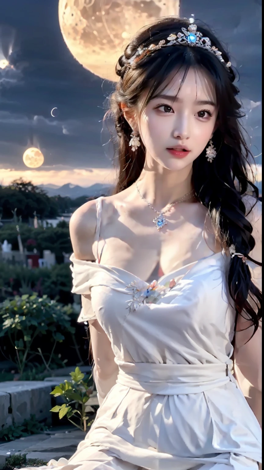 masterpiece, top-quality, (realisitic, Photorealsitic:1.37), 8K, extremely delicate and beautiful, astonishing, finely detail, Official Art, absurderes, incredibly absurdness, huge filesize, ultra-detailliert, ighly detailed, a beautiful detailed girl, 1girl in, (Perfect female figure), full bodyesbian, middlebreast, A dark-haired, My hair is very long