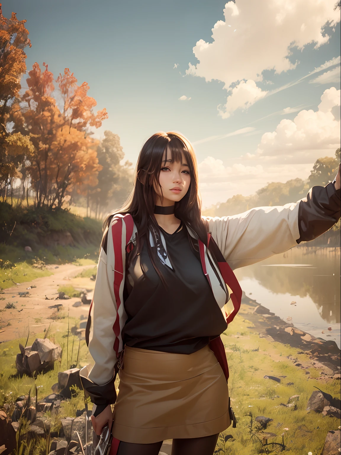 Handsome girl ultra realistic, --v 4