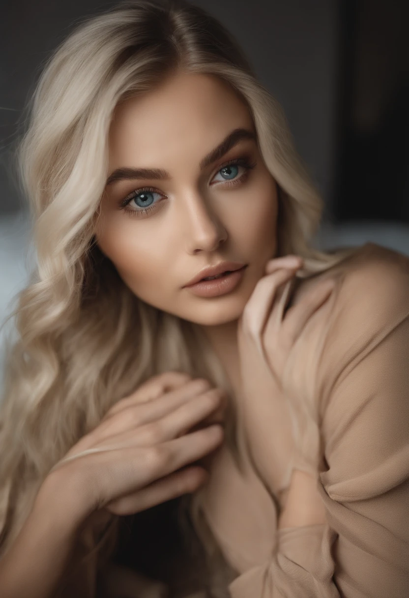 femme , fille sexy aux yeux bleus, Portrait Sophie Mudd, Portrait de Corinna Kopf, cheveux blonds et grands yeux, selfie of a young woman, Les yeux dans la chambre,  Myers, ohne Maquillage, maquillage naturel, Look directly into the camera, Visage avec Artgram, dezentes Maquillage, Superbe photo du corps entier, dans la chare, Fission,
