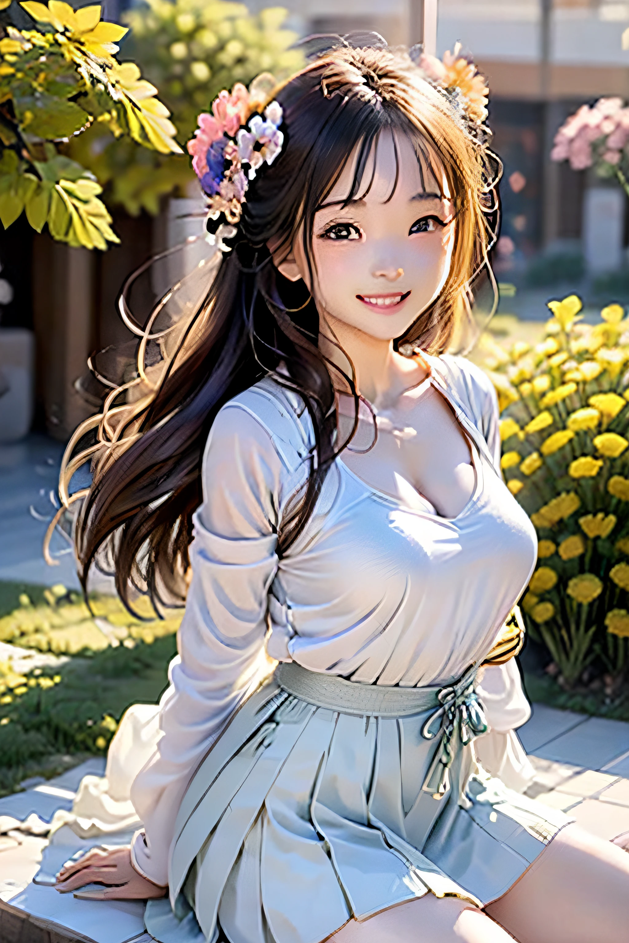 #Can be cute love #Department of Healing #ancient wind #Cool summer painting #ancient wind# #girls #Healing is a smile