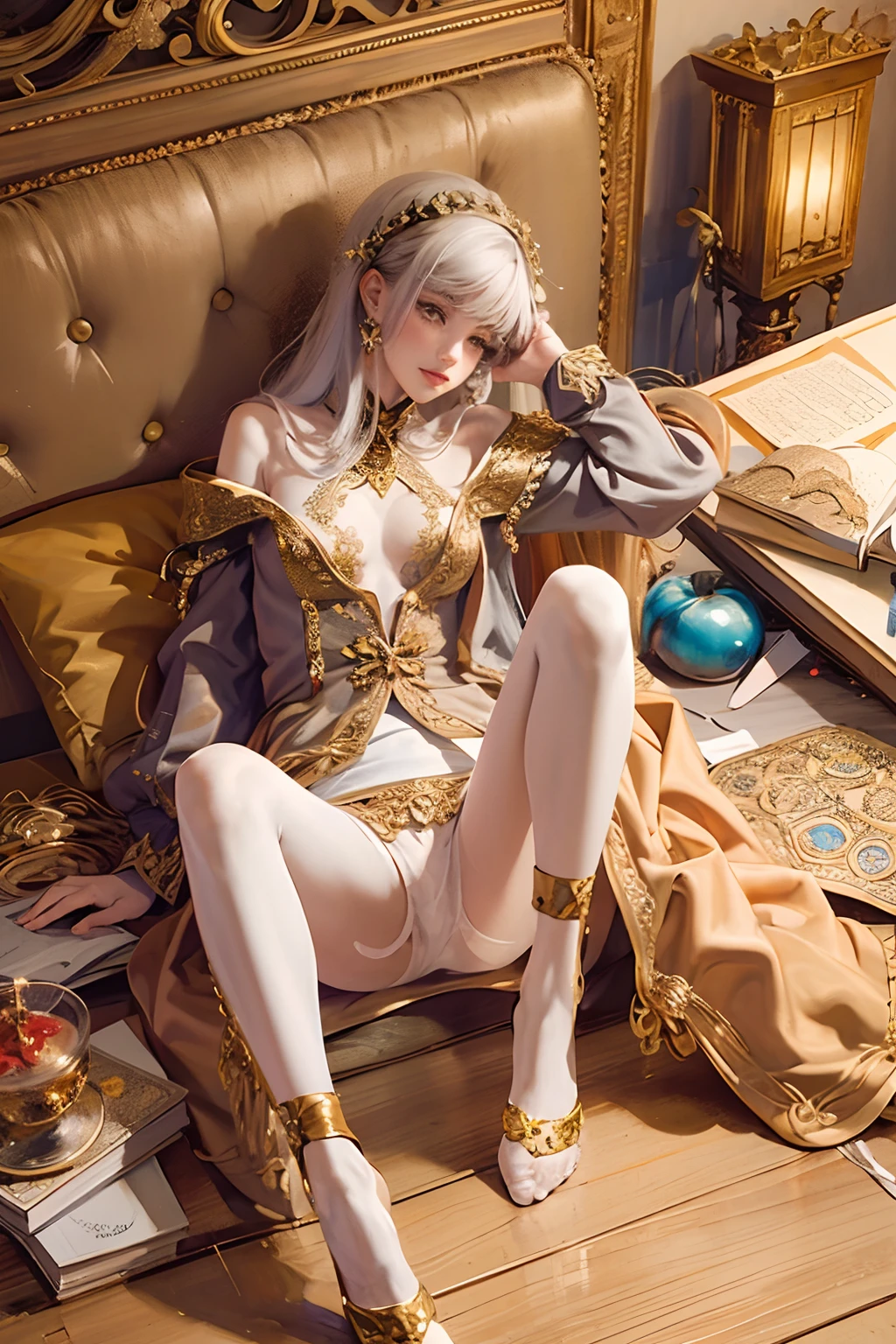(masterpiece、top-quality、top-quality、Official Art、Beautifully Aesthetic:1.2)、(1girl)、Extreme Details、colourfull、highestdetailed、Official Art、Unity 8k壁纸、ultra-detailliert、Beautifully Aesthetic、Beautiful fece、masterpiece、top-quality、(Zentangle、a Mandala、Tangles、entanglement)、Holy Light、gold foil、Gold leaf art、glitter drawing、PerfectNwsjMajmagic、(NSFW:1.5)