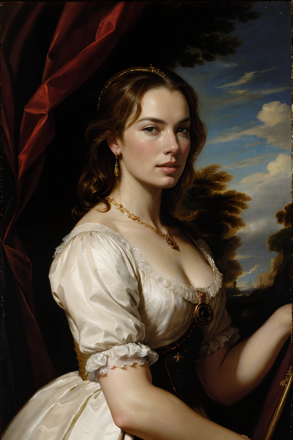 Rebecca romijn, art by Anthony van Dyck