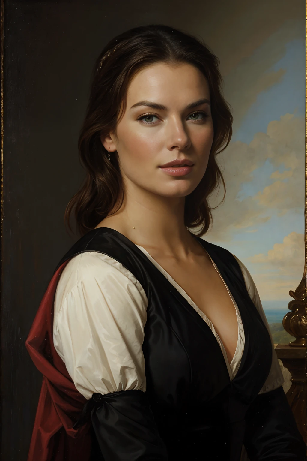 Rebecca romijn, art by Philippe de Champaigne