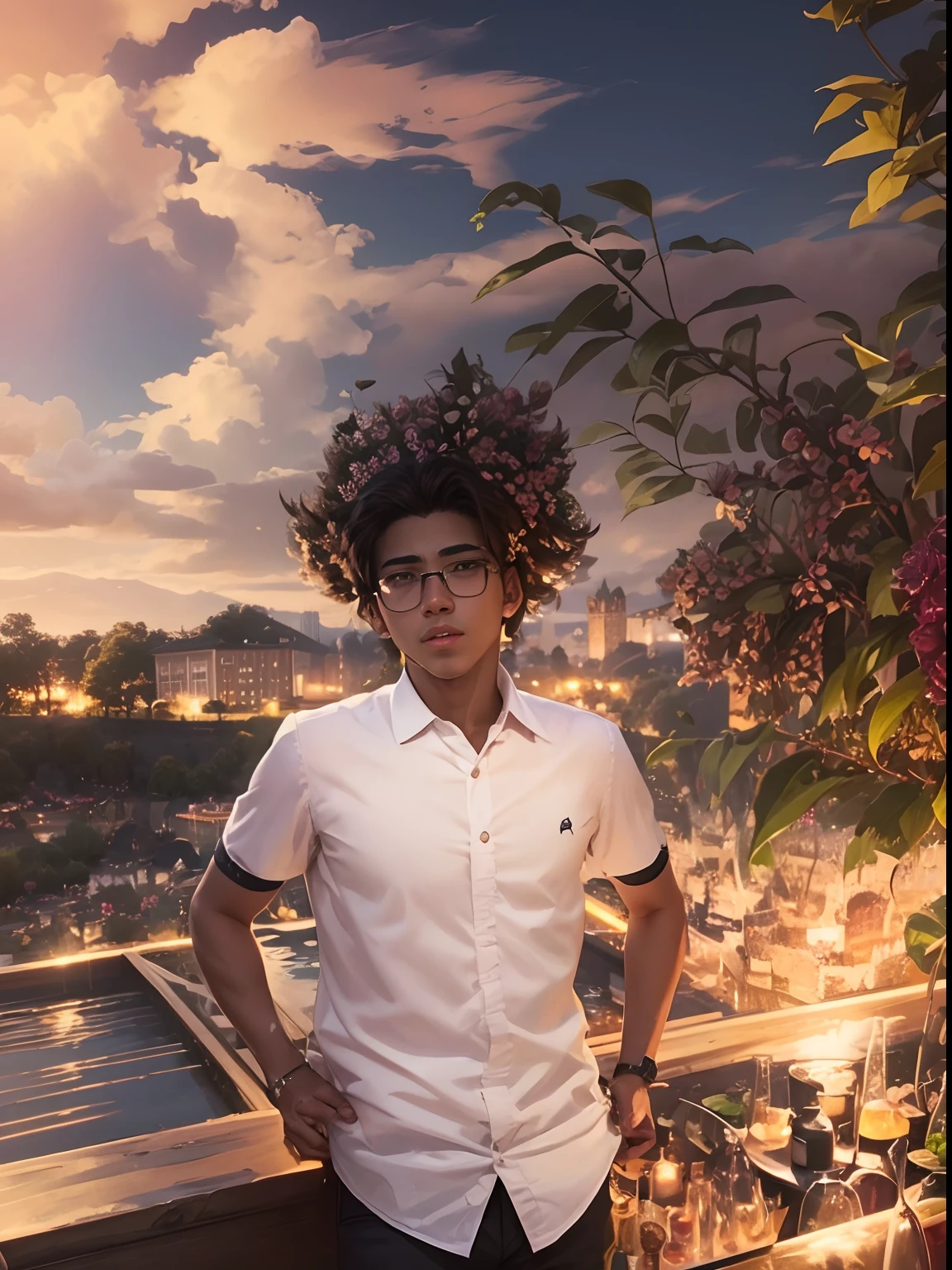 Handsome boy ultra realistic, --v 4