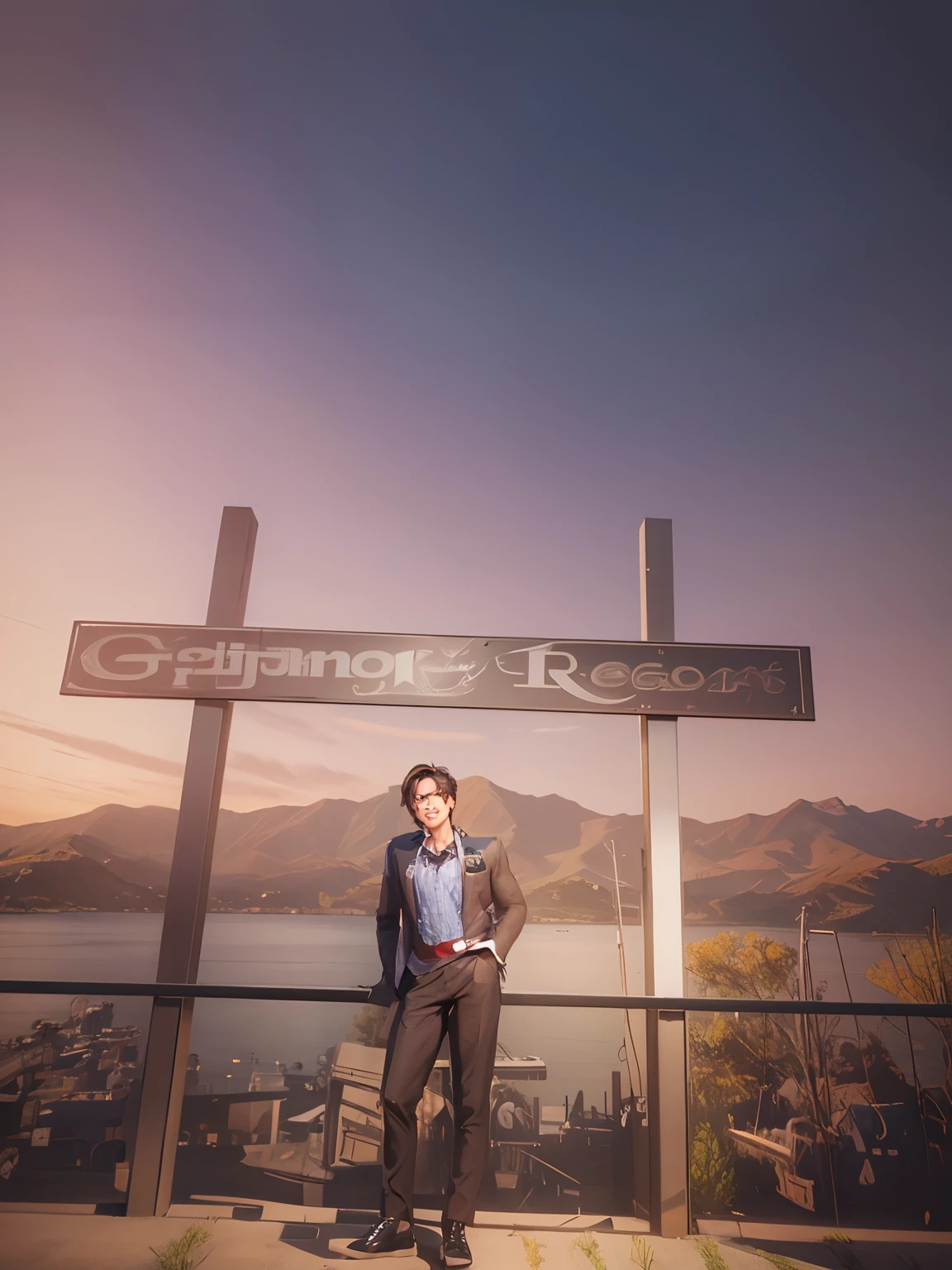 Handsome boy ultra realistic, --v 4