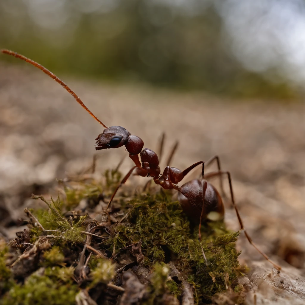 an ant in winter