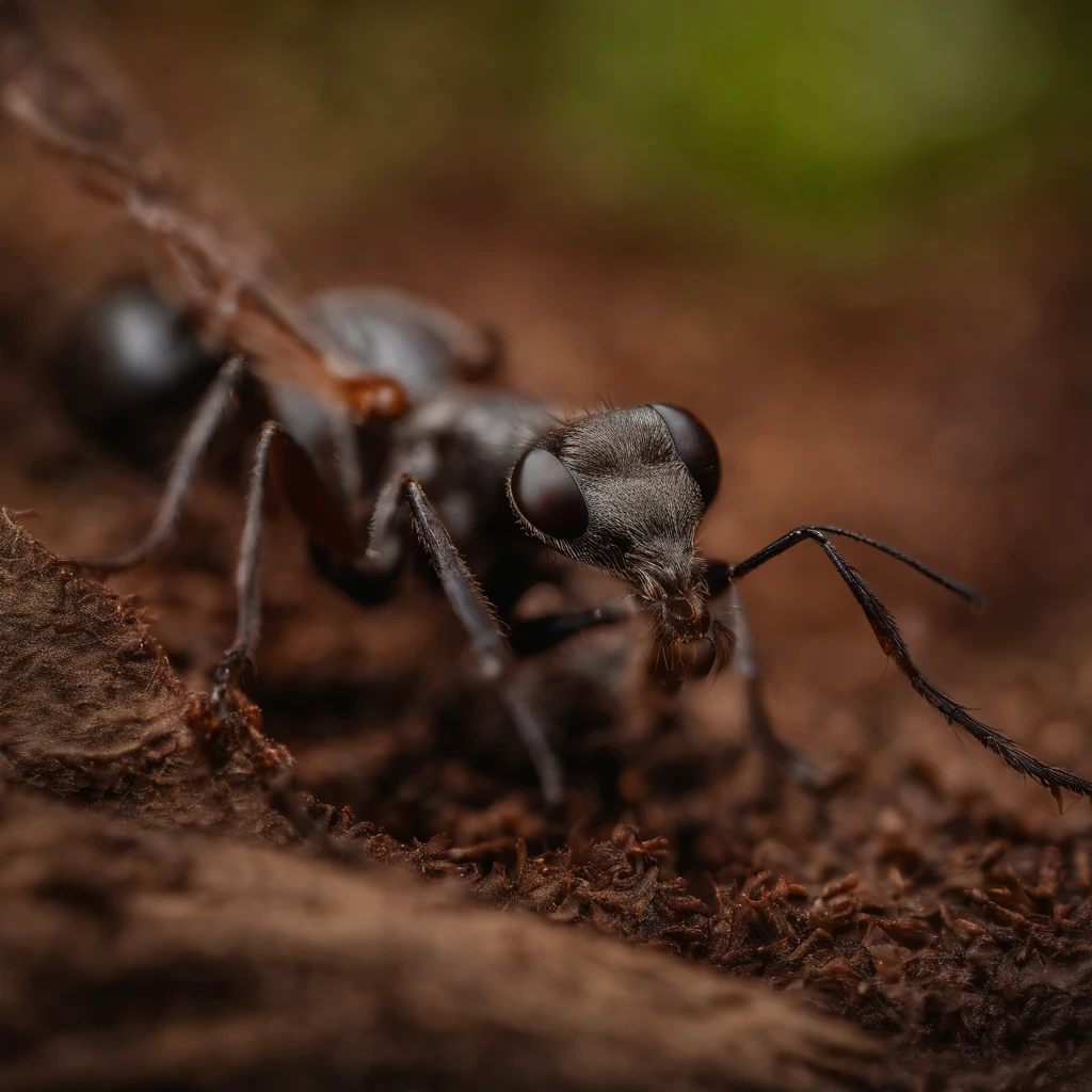 an ant in winter