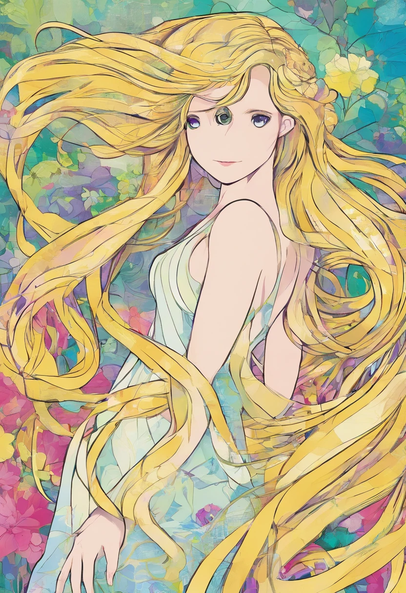 Rapunzel, naked
