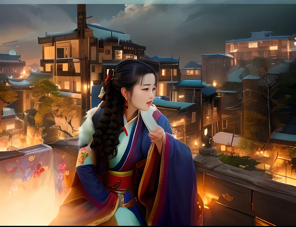 Refer to Liu Yifei's appearance and make a high-resolution picture