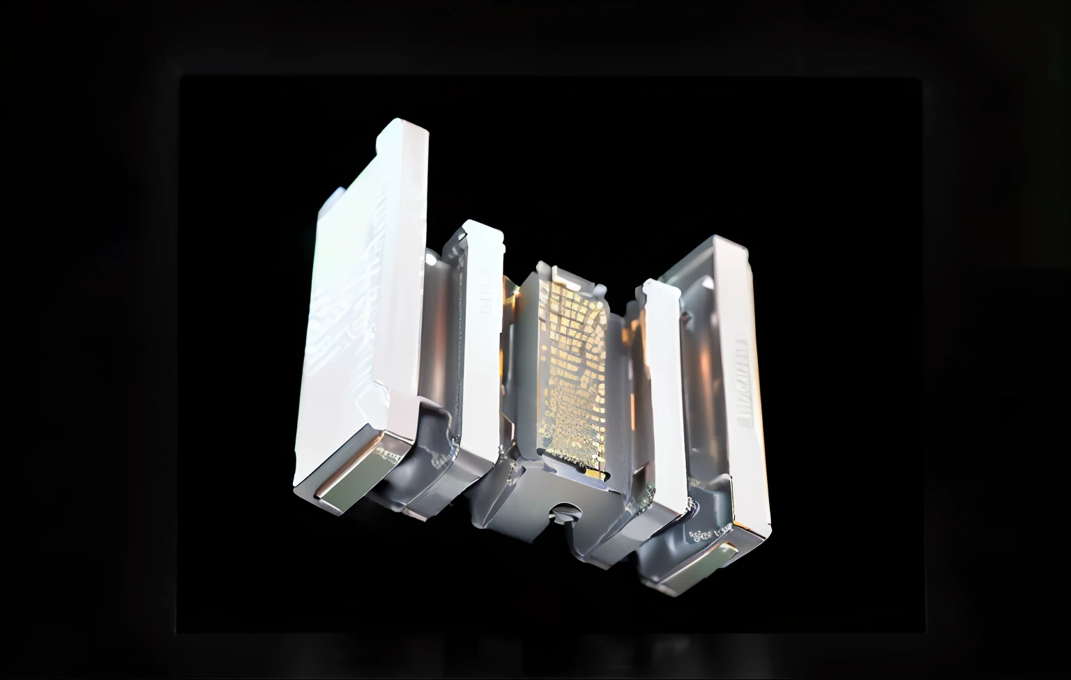 (best quality,highres,masterpiece:1.2),ultra-detailed,sharp focus,physically-based rendering,professional,vivid colors,bokeh,close-up of a green smartphone with a lit green light emitting from the center,product rendering,3D product rendering,bright vibrant green laser made from laser beams,green steampunk laser,illumination from a dramatic lighting effect,beautiful volumetric light,high-capacity battery,packaging lens,laser used for illumination,product design rendering,light-up laser,laser battery,green matrix lights.