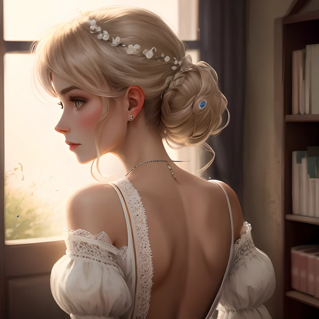 Beautuful Women,barebacked,Turn Back