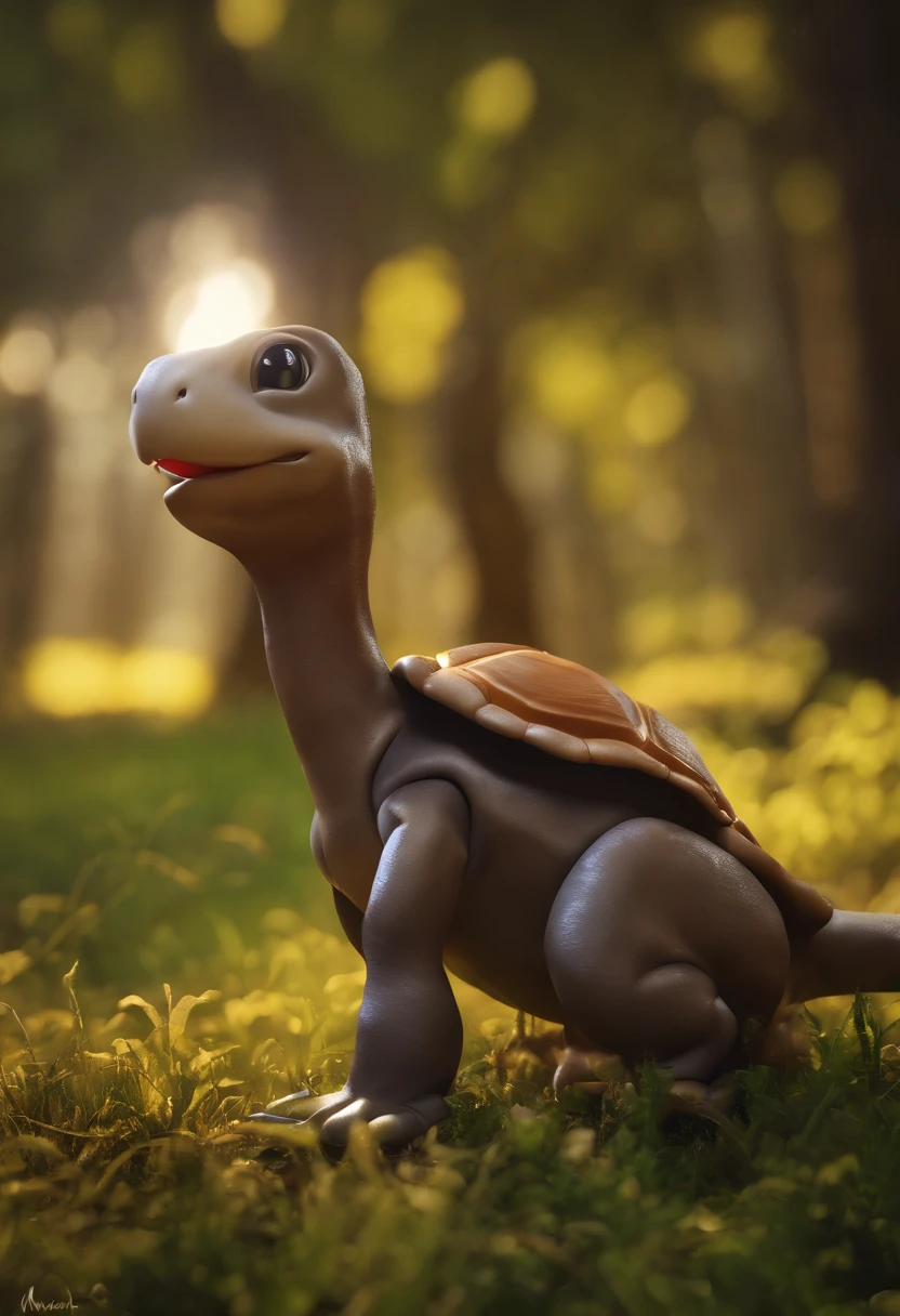 (Altas Resoluciones, 8k, foto RAW, Obra maestra:1.2), (realista, fotorrealista:1.37), Pro Lighting, Mapeo de fotones, Radiosidad, Pokémon Shuckle, parque, repleto de hongos, Hyper-realistic Pokémon companion