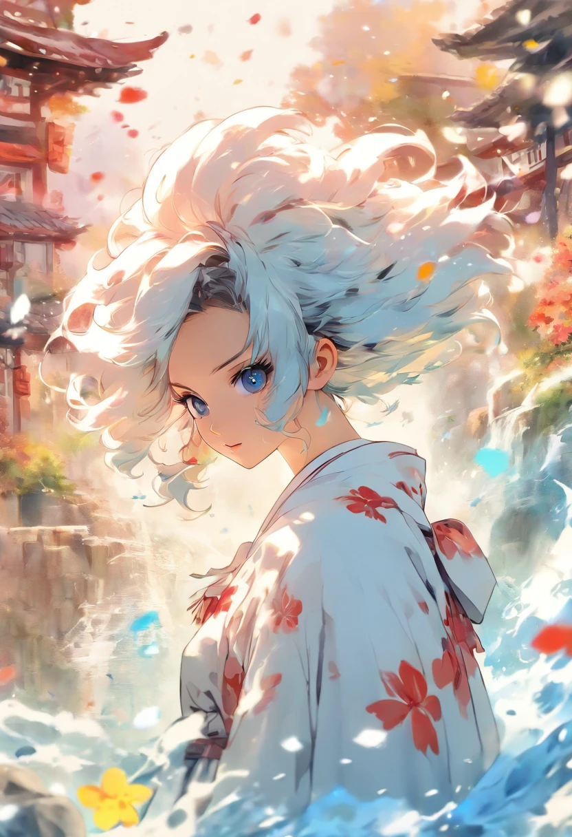 stechu,(white background:1.4), ((tachi-e)), original,(illustration:1.1),(best quality),(masterpiece:1.1),(extremely detailed CG unity 8k wallpaper:1.1), (colorful:0.9),(panorama shot:1.4),(solo:1.2), (ink splashing),(color splashing),((watercolor)), clear sharp focus,{ 1girl standing },((korean style )),flower background,outdoors,rocks, looking at viewer, make happy expressions,soft smile,pure,beautyfull detailed face and eyes,beautyfull intricacy clothing decorative pattern details, black hair,black eyes,colorwater