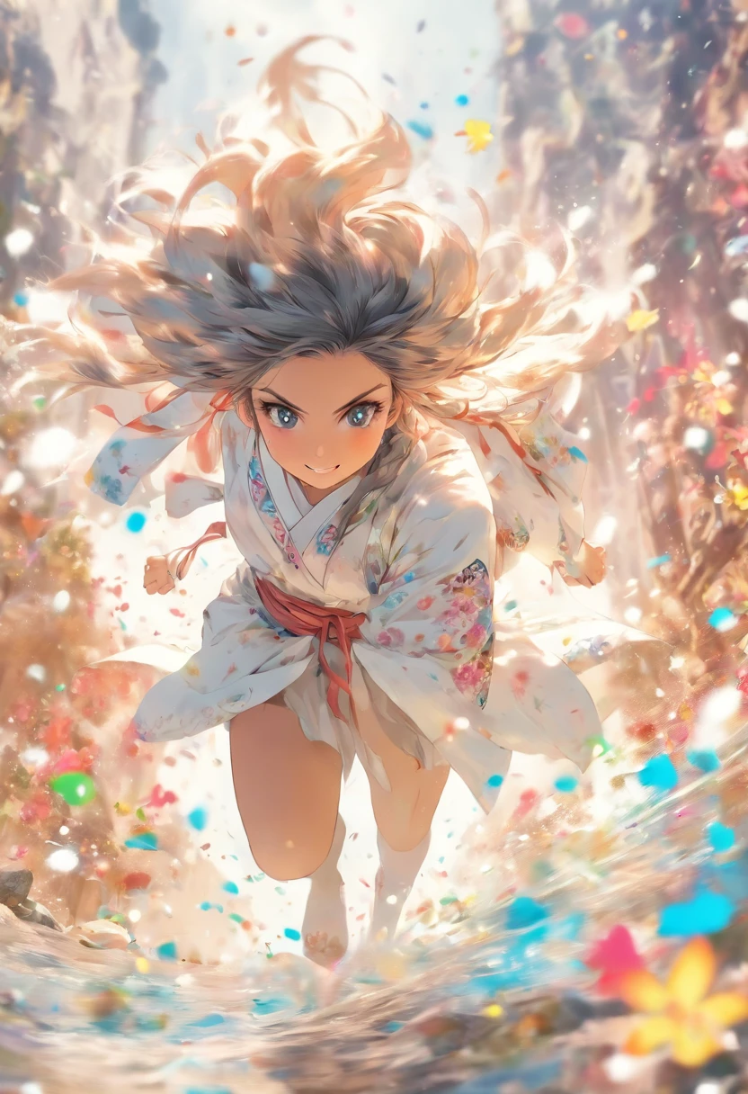 stechu,(white background:1.4), ((tachi-e)), original,(illustration:1.1),(best quality),(masterpiece:1.1),(extremely detailed CG unity 8k wallpaper:1.1), (colorful:0.9),(panorama shot:1.4),(solo:1.2), (ink splashing),(color splashing),((watercolor)), clear sharp focus,{ 1girl standing },((korean style )),flower background,outdoors,rocks, looking at viewer, make happy expressions,soft smile,pure,beautyfull detailed face and eyes,beautyfull intricacy clothing decorative pattern details, black hair,black eyes,colorwater