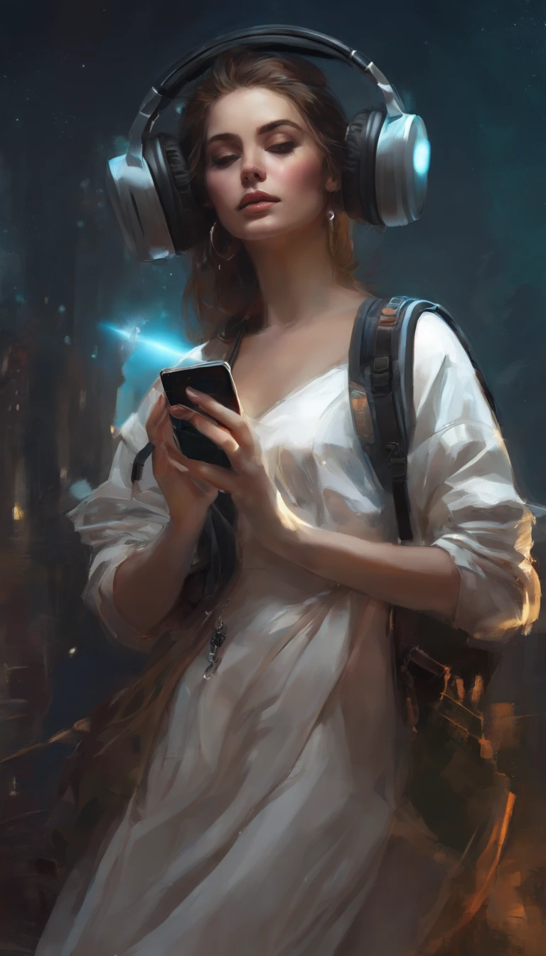 Perfect centering, a cute little cat, Wear a student jacket, Wearing sunglasses, Wearing headphones, Standing position, Abstract beauty, Centered, Looking at the camera, Facing the camera, nearing perfection, Dynamic, Moonlight, Highly detailed, Digital painting, art  stations, concept-art, smooth, Sharp focus, 8K, high definition resolution, illustration, Art by Carne Griffiths and Wadim Kashin, White background