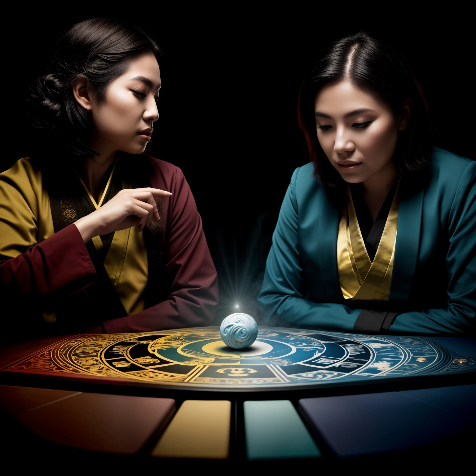 Yin and Yang, Magic the Gathering, photographic, Extreme detailing, 32K HDR