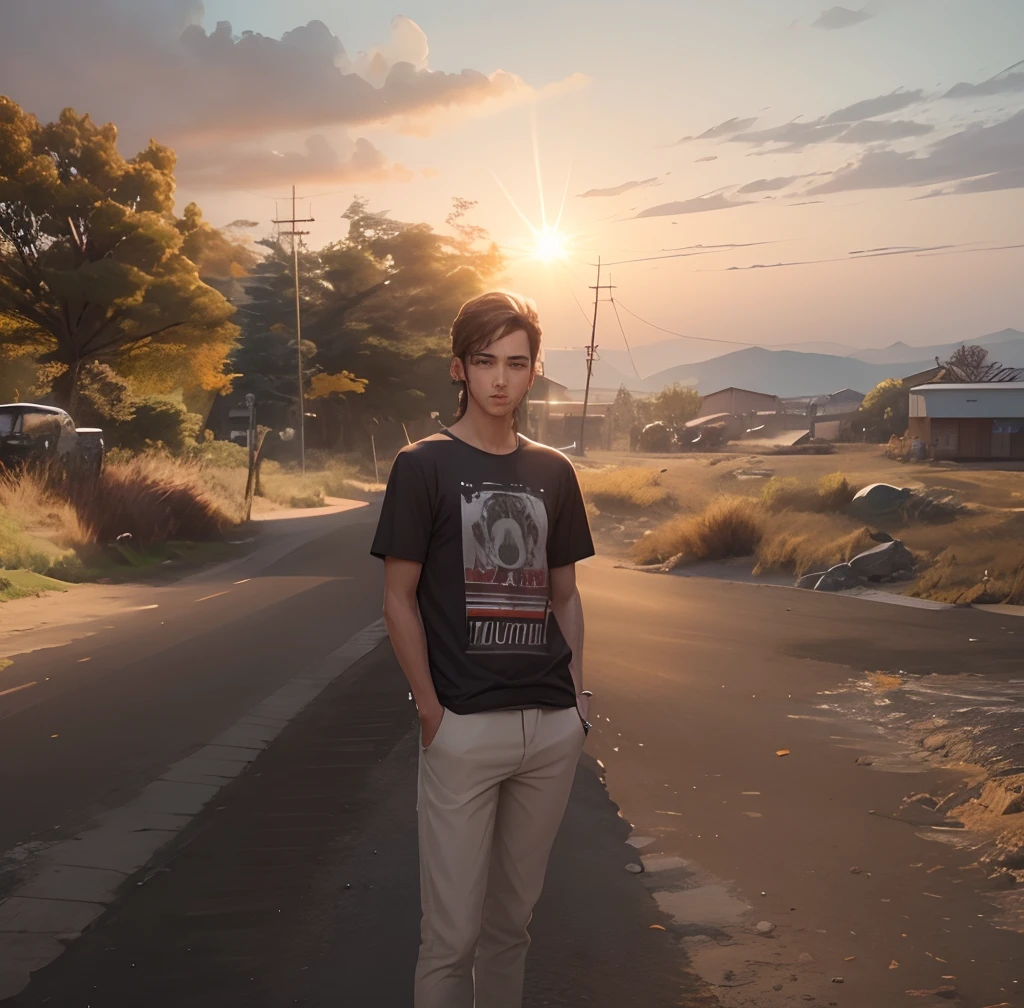 Handsome boy ultra realistic,-v4