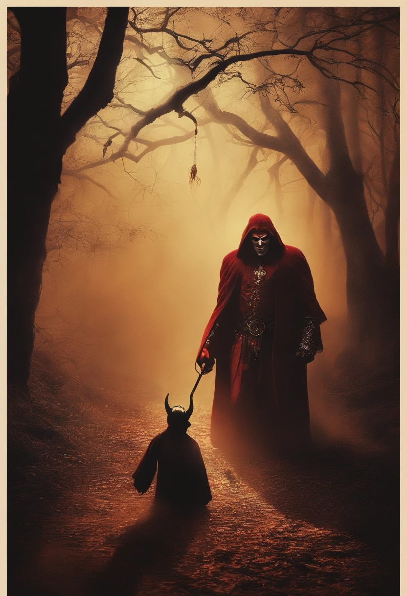Uncle reaches out for sugar Behind it is the demon shadow
