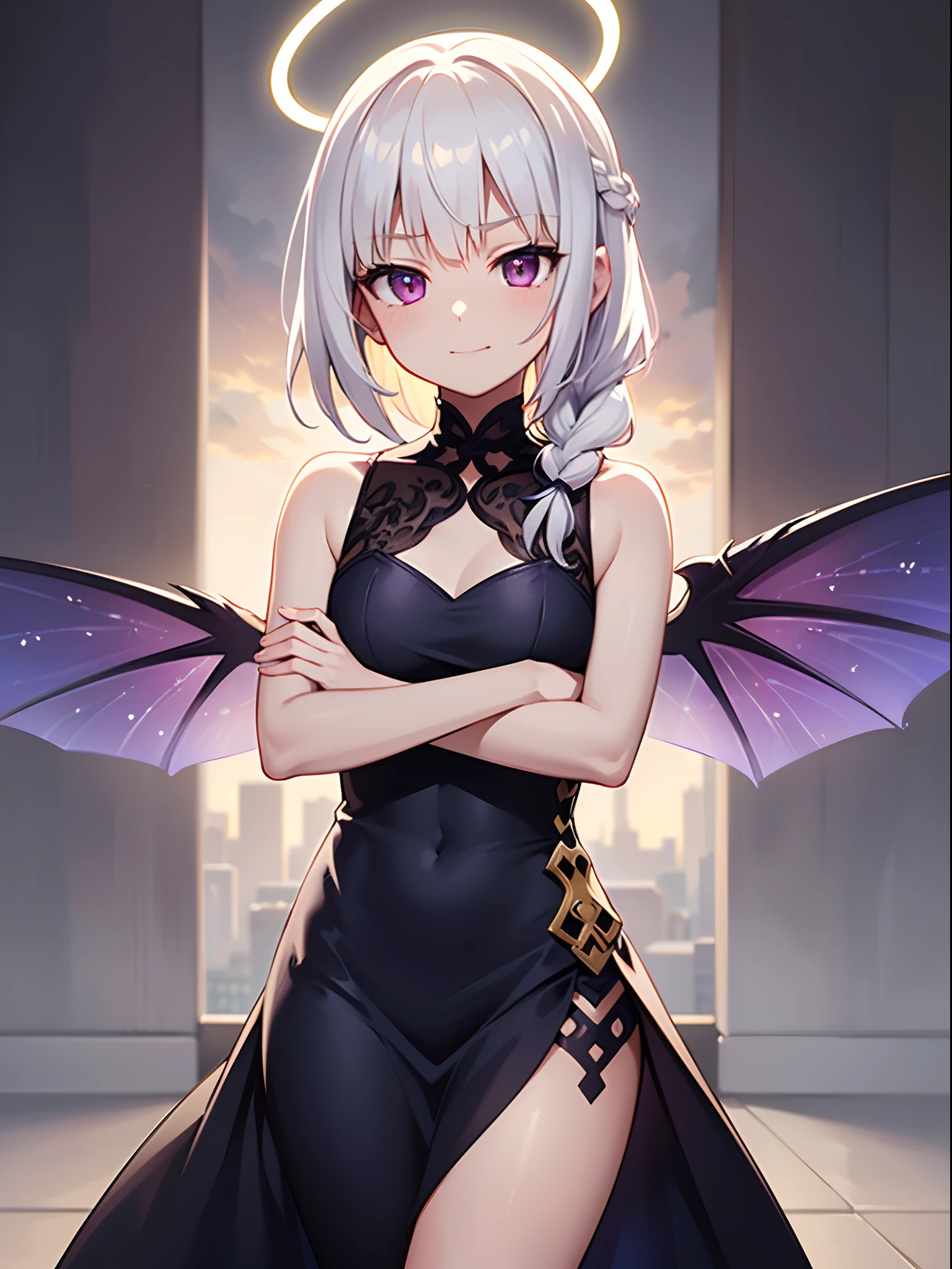 (best quality, 8k, highres, masterpiece:1.2), ultra-detailed, fairy assassin, approaches silently, graceful posture, targeting enemies, cold eyes, emitting enigmatic gleam, wings flutter quietly, blending into darkness, presence harbors fear, secrecy, fulfills assassination mission, shadows