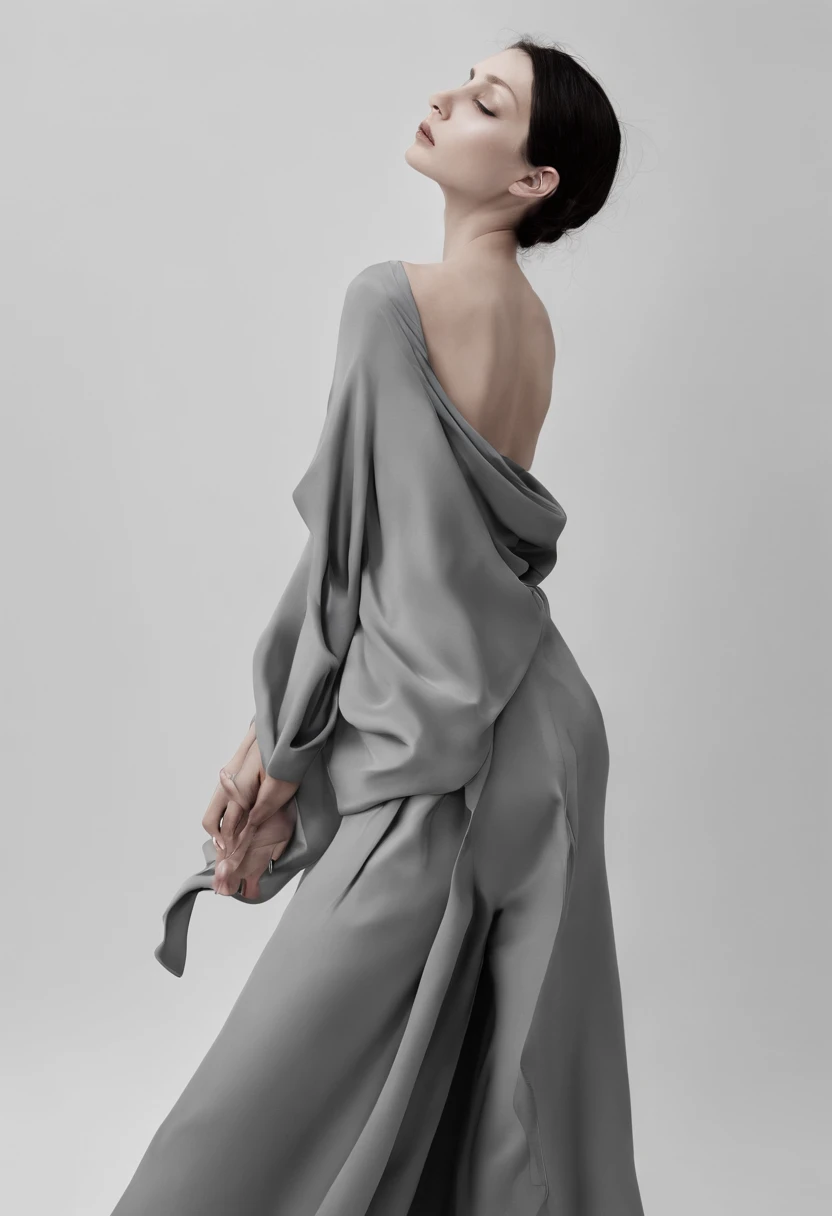 minimalist, artwork, Explore the delicate dance, abstract, simultaneously, intertwined emotions, monochromatic