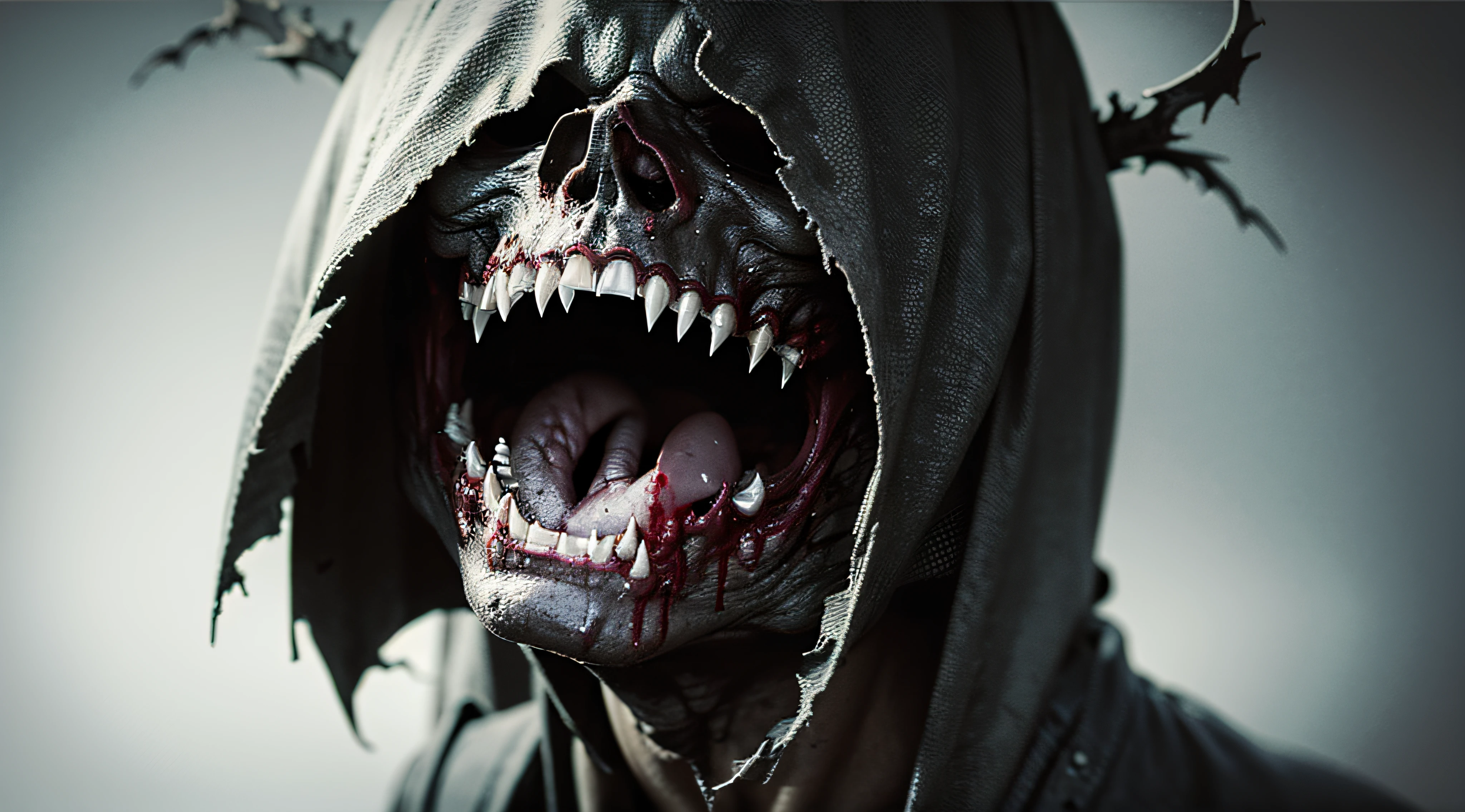 Kein Gesicht, Horror, creepy, Grave, Blood, Scream, Fear, Dark Eyes, sharp Teeth, Hell,
