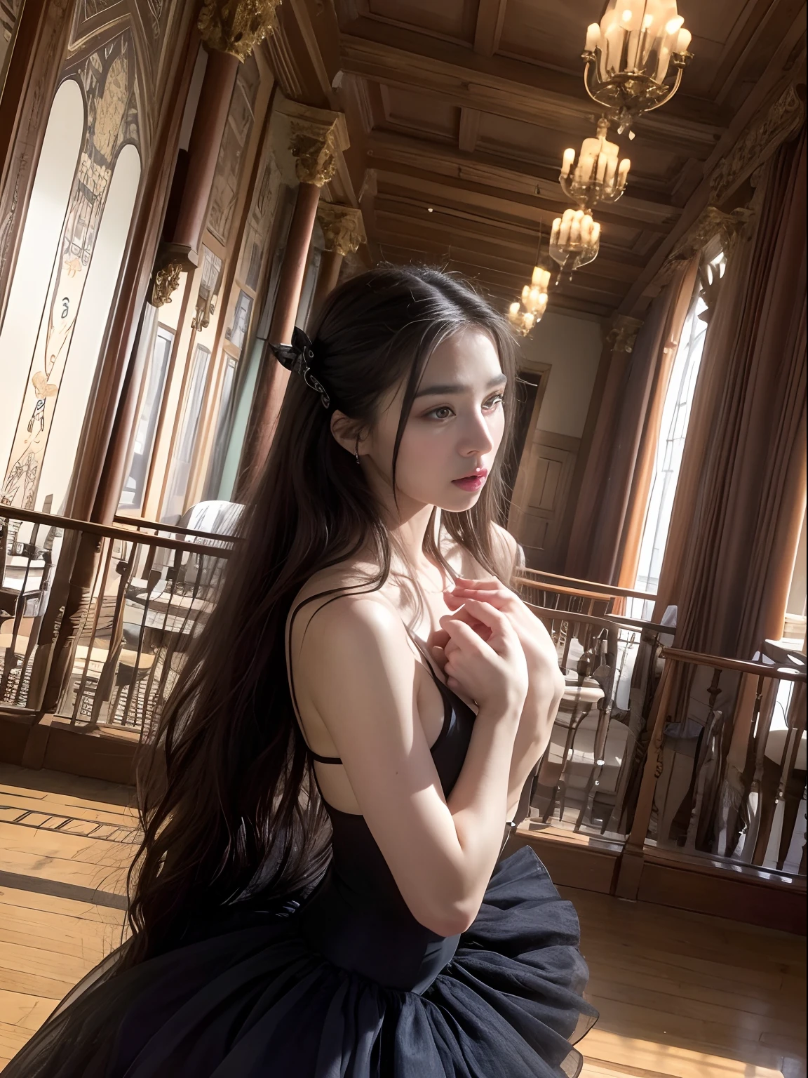 masuter piece、Luxurious Devil Theater、Great hall、Very beautiful classy ballerina、Dancing naked、Fallen ballet、Very embarrassing、shame、miserable、mournful、hopelessness、Relegated to evil pleasures、agony、full of sweat、Sexual torture、Devil's Sex Slave、Beautiful big udder、bignipple、tutu、gargantilha、ballet pose、