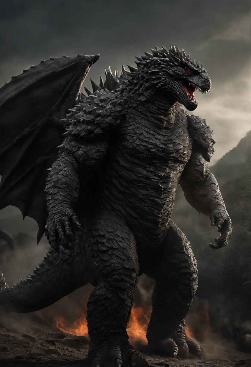 Fat black dragon