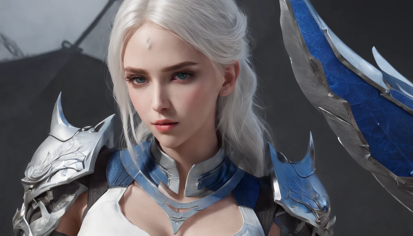 Cirilla Fiona Elen Riannon,Highest image quality,Outstanding details,超高分辨率,(Fidelity:1.4), Favor the details,closeup cleavage,Ride a dragon,High-tech dragon knight mech,He has a delicate and beautiful face,((Blue-white flying semi-mechanical fuselage:1.8)),Raised sexy,frontage,Cidade futuristica,mechanically aesthetic,Virtual Engine 5,Perfect detail rendering,rendering by octane,hyper HD