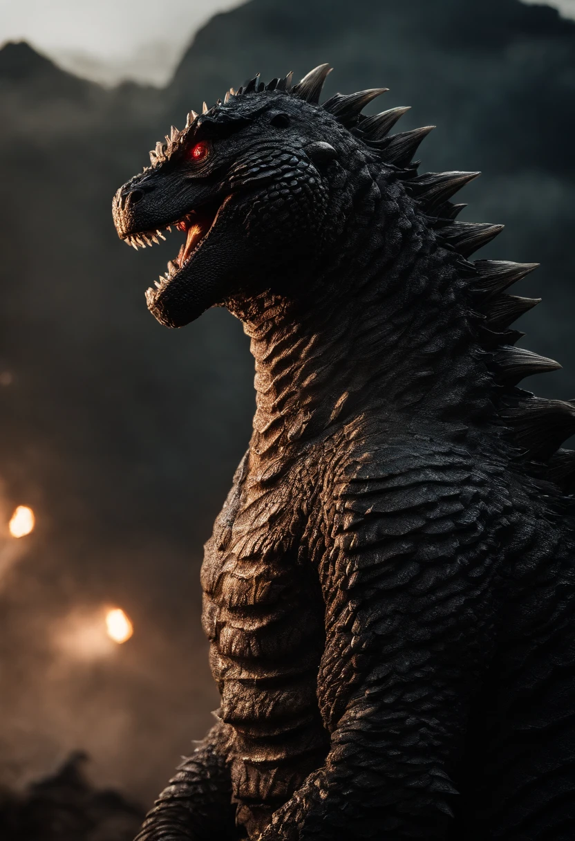 Godzilla,immensity,Spiny armor,salama,laser,Delicate picture