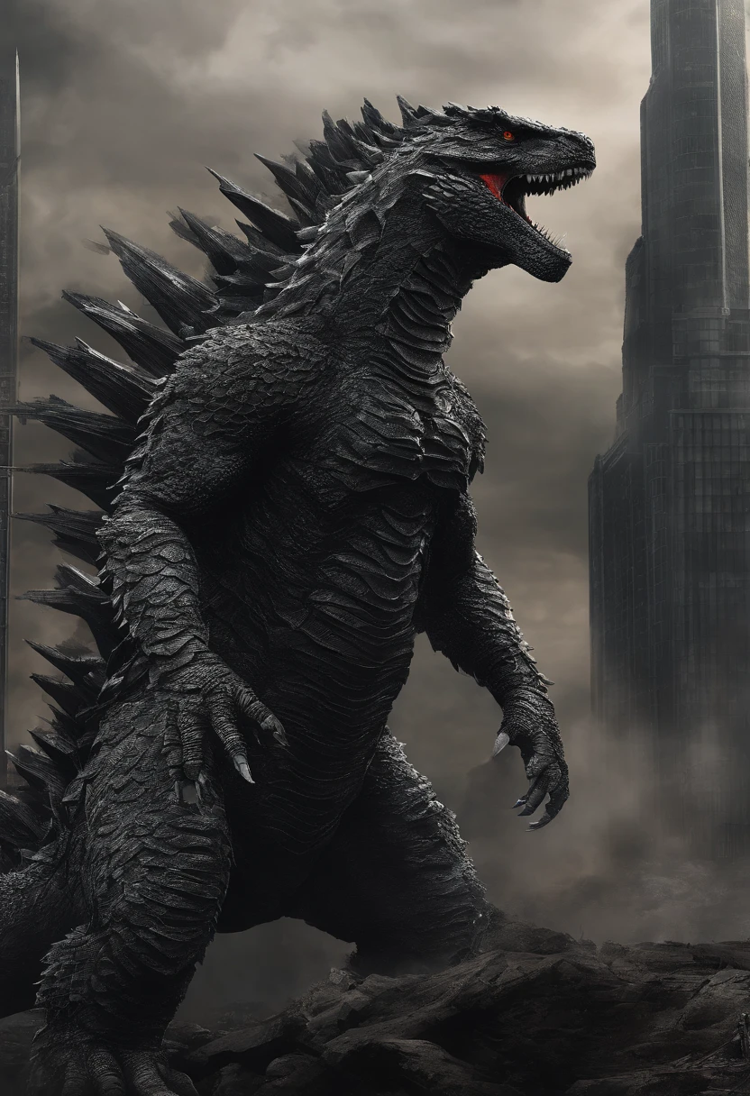 Godzilla,immensity,Spiny armor,salama,laser,Delicate picture
