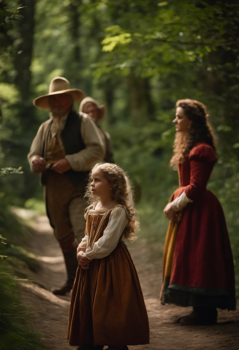 A series of shots showing story being passed down through generations. in 17 century