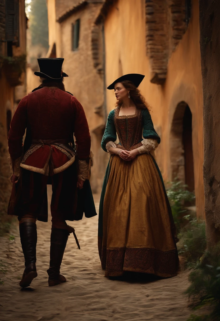 A series of shots showing story being passed down through generations. in 17 century