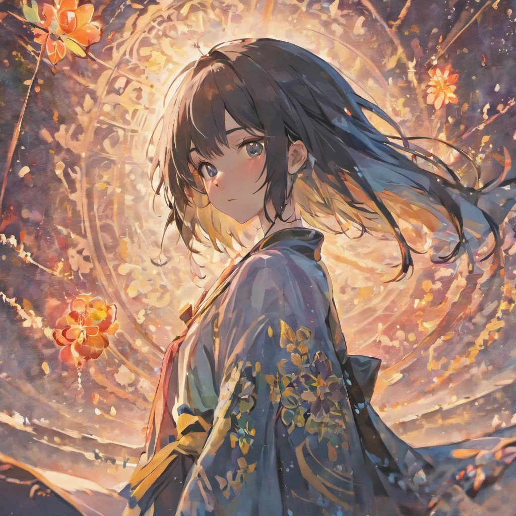 stechu,(white background:1.4), ((tachi-e)), original,(illustration:1.1),(best quality),(masterpiece:1.1),(extremely detailed CG unity 8k wallpaper:1.1), (colorful:0.9),(panorama shot:1.4),(solo:1.2), (ink splashing),(color splashing),((watercolor)), clear sharp focus,{ 1girl standing },((korean style )),flower background,outdoors,rocks, looking at viewer, make happy expressions,soft smile,pure,beautyfull detailed face and eyes,beautyfull intricacy clothing decorative pattern details, black hair,black eyes,colorwater