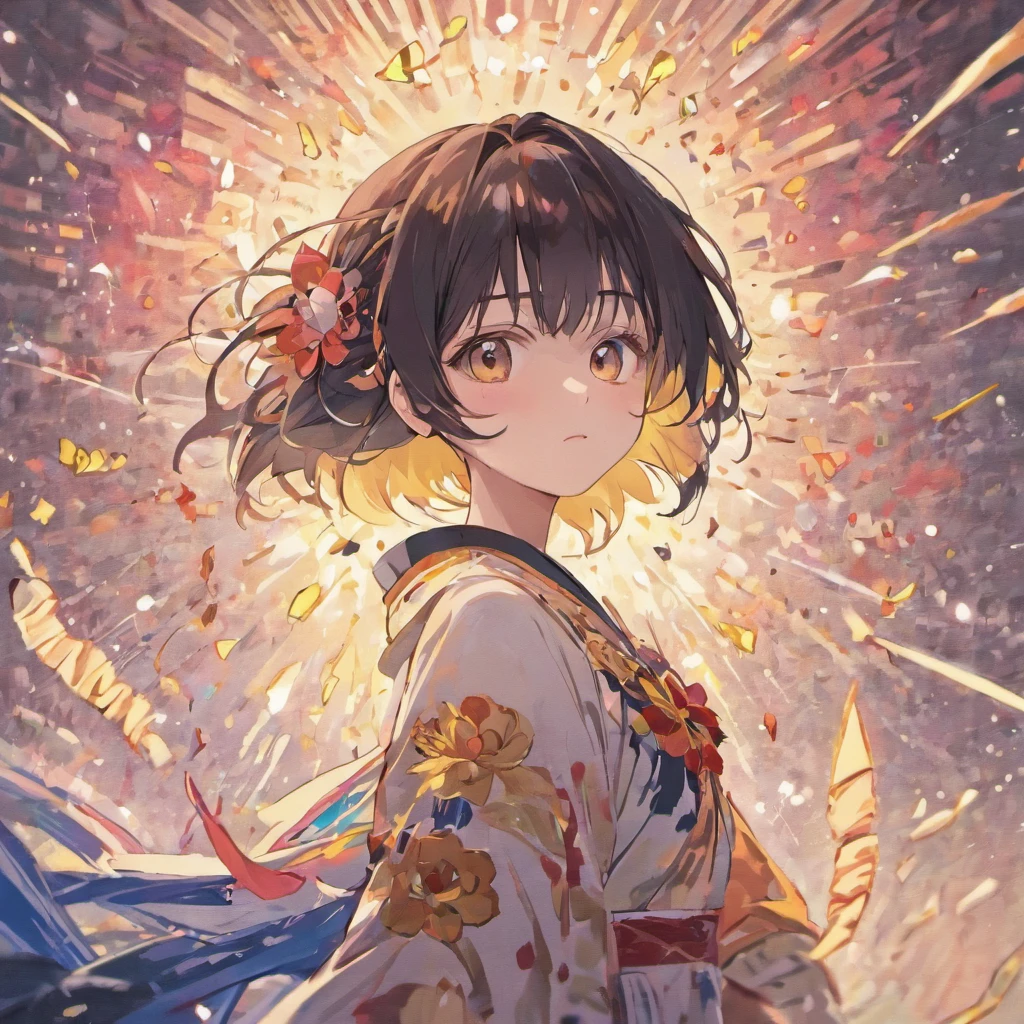 stechu,(white background:1.4), ((tachi-e)), original,(illustration:1.1),(best quality),(masterpiece:1.1),(extremely detailed CG unity 8k wallpaper:1.1), (colorful:0.9),(panorama shot:1.4),(solo:1.2), (ink splashing),(color splashing),((watercolor)), clear sharp focus,{ 1girl standing },((korean style )),flower background,outdoors,rocks, looking at viewer, make happy expressions,soft smile,pure,beautyfull detailed face and eyes,beautyfull intricacy clothing decorative pattern details, black hair,black eyes,colorwater