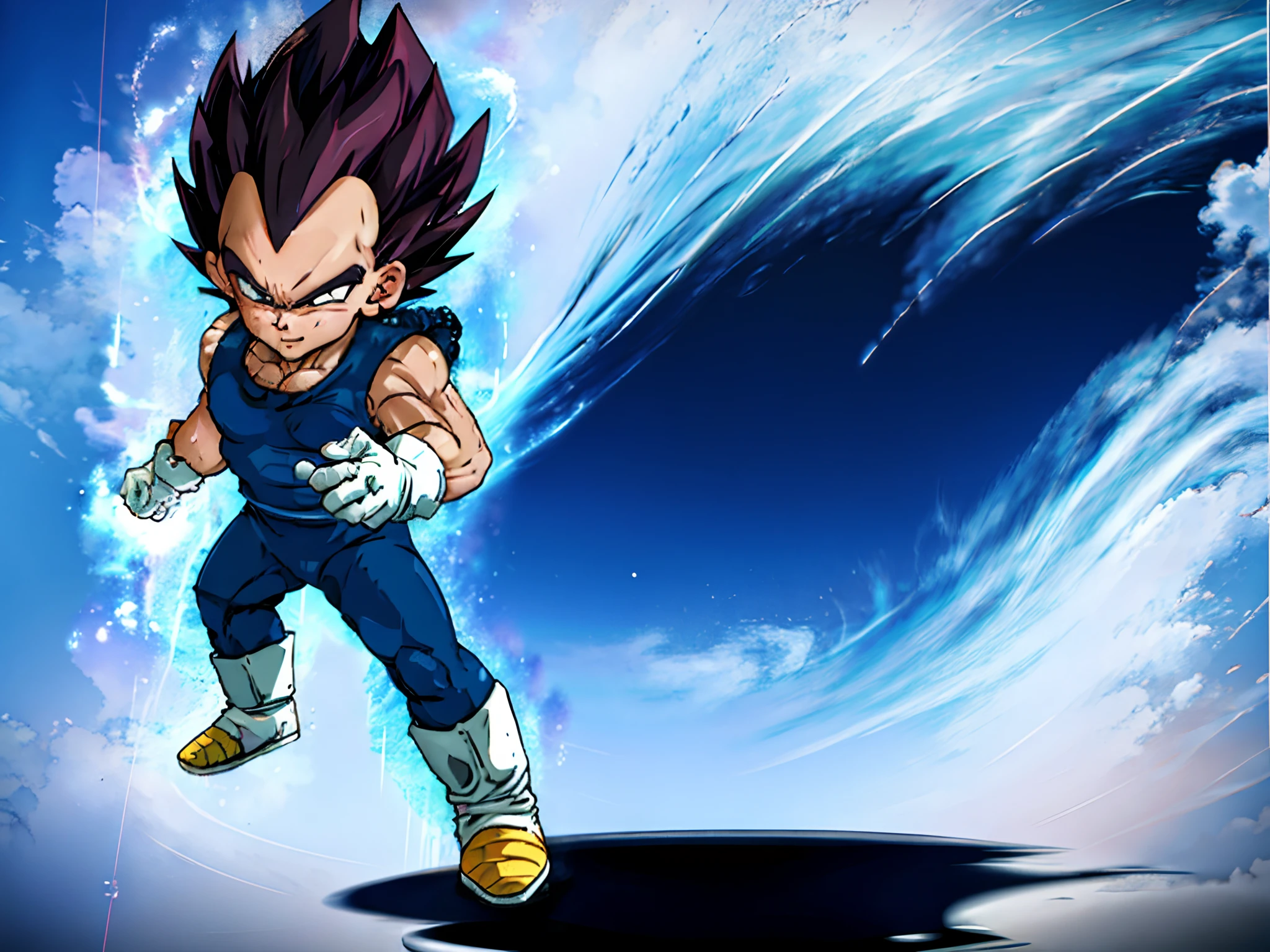 Vegeta Baby, hombre