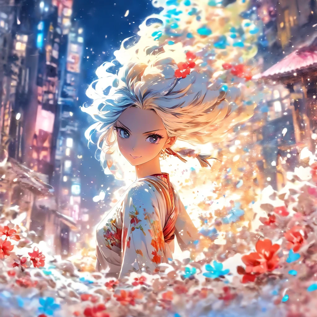 stechu,(white background:1.4), ((tachi-e)), original,(illustration:1.1),(best quality),(masterpiece:1.1),(extremely detailed CG unity 8k wallpaper:1.1), (colorful:0.9),(panorama shot:1.4),(solo:1.2), (ink splashing),(color splashing),((watercolor)), clear sharp focus,{ 1girl standing },((korean style )),flower background,outdoors,rocks, looking at viewer, make happy expressions,soft smile,pure,beautyfull detailed face and eyes,beautyfull intricacy clothing decorative pattern details, black hair,black eyes,colorwater