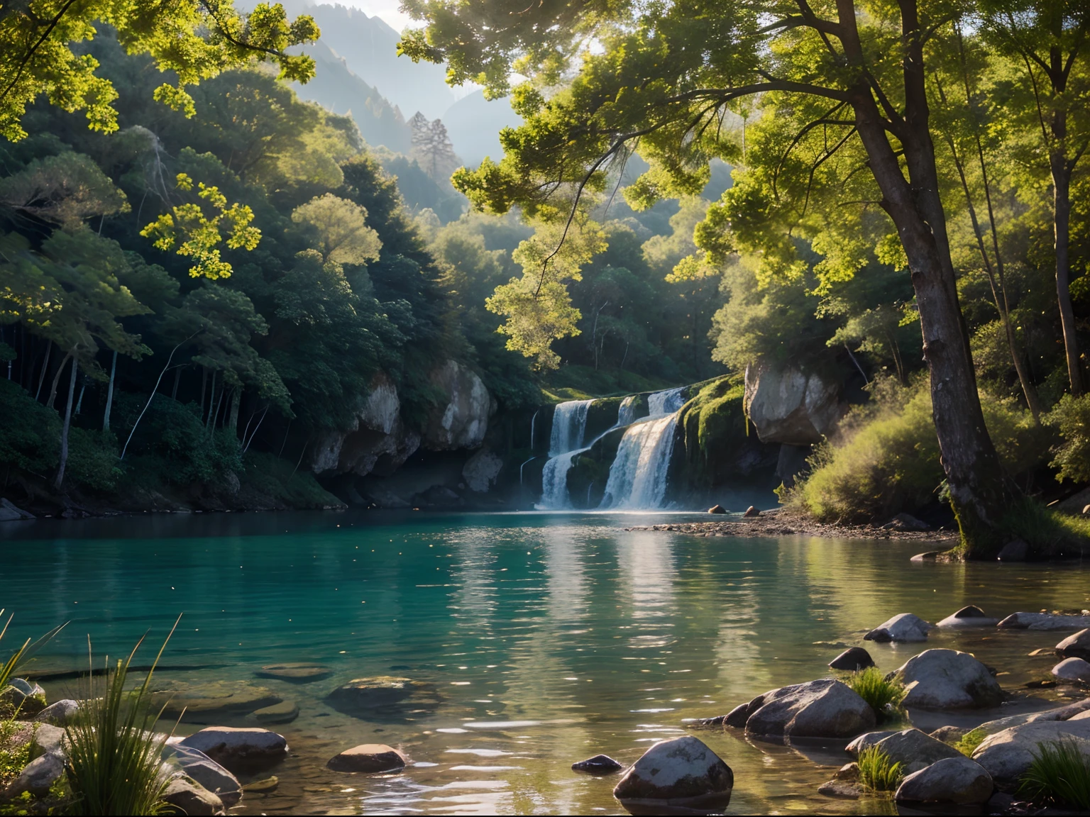 (best quality,4k,8k,highres,masterpiece:1.2),ultra-detailed,(realistic,photorealistic,photo-realistic:1.37),scenic,nature,gorgeous landscape,captivating view,colorful,serene mood,fresh air,sunlit,transparent water,abundant greenery,flourishing trees,peaceful lake,vibrant flowers,breathtaking sunset,golden sunlight,softly waving grass,soothing sounds of nature,tranquil atmosphere,calming effect,invigorating environment,nurturing beauty,unspoiled scenery,untouched wilderness,natural harmony,blissful moment.