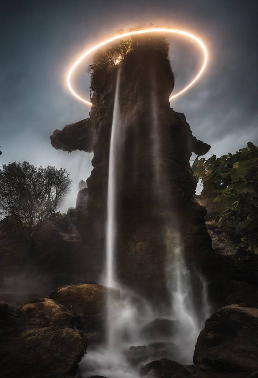 （Legendary artwork），（Running unicorns），Blue-black body，Fluorescence，rendering by octane：1.5，in a cloud，Faraway view，No characters，（Cloud effects：1.5），（Lightning effects：1.5），（Water vapor effect：1.5），super detailing，8K，official works