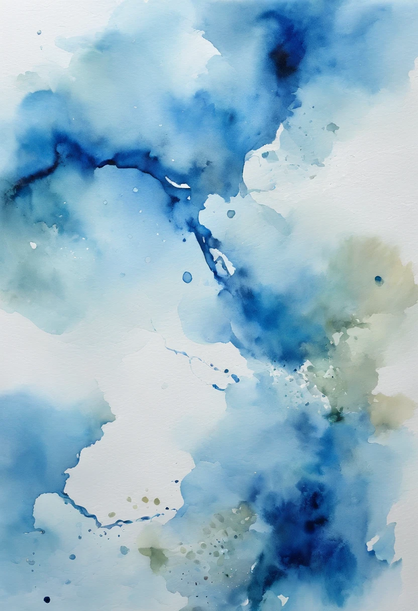 Based on blue、Abstract and fantastic design、The main color is blue.、Secondary colors are white or silver、Background uses water ripple texture、Style is abstract and fantastic、Shapes combine free shapes and geometric elements、Create designs that incorporate curves and flowing lines。