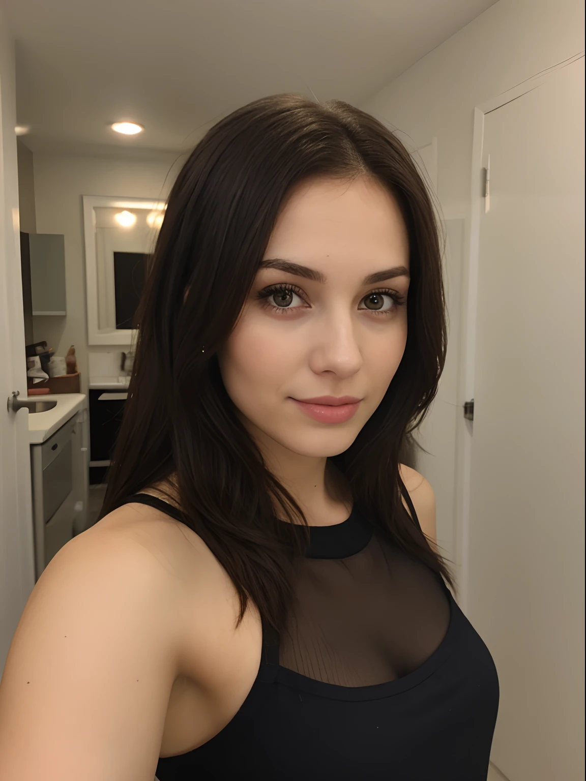 Brunette en boite de nuit