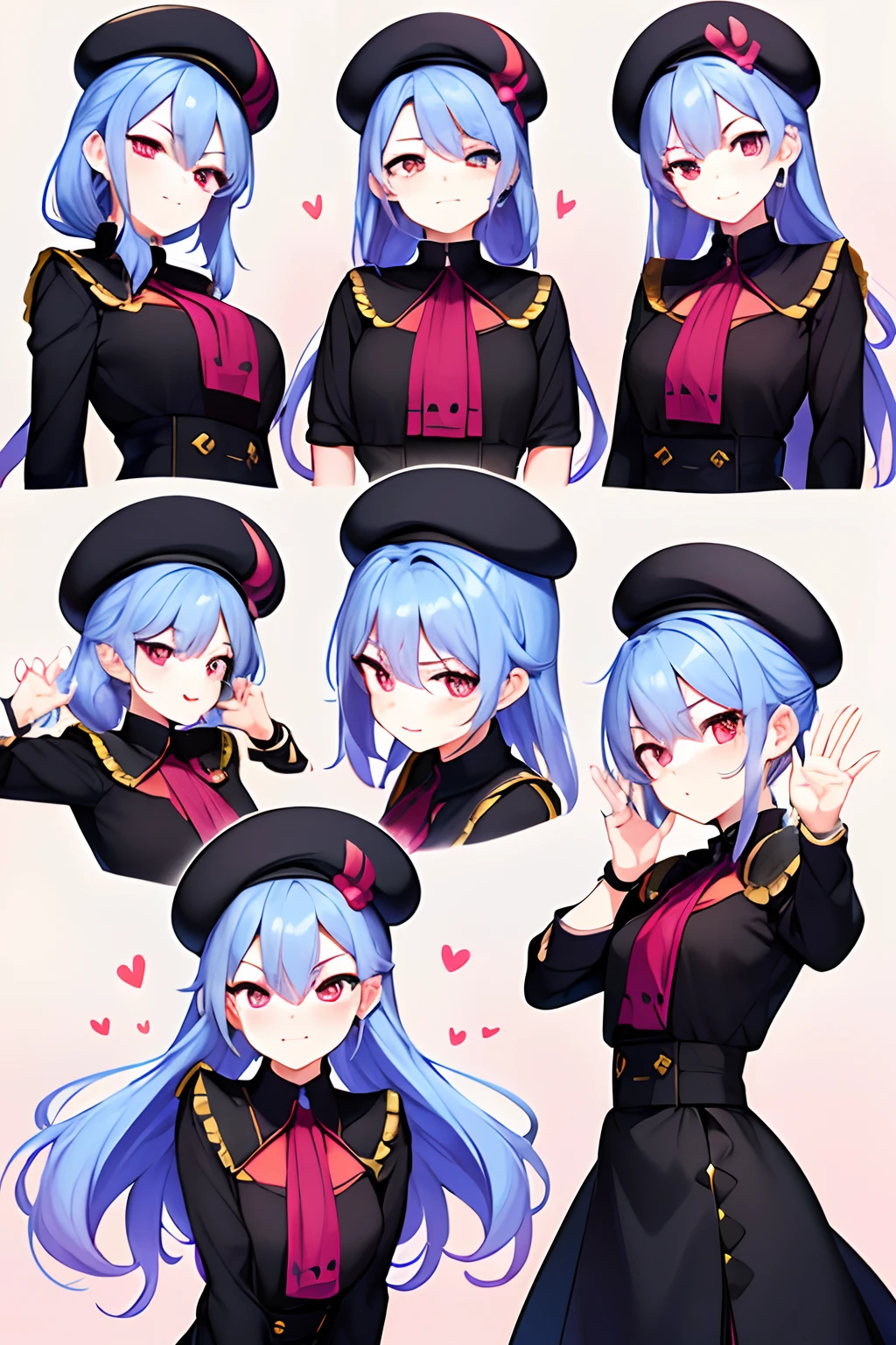Cute boy avatar,Emoji pack, We look forward to having you participate in Dconrt NyTwoTwotoosersesoteos ,(9 emojis,emoj (beret) gauges,Align arrangement),9 poses and expressions (grieves,astonishment,having fun,exhilarated,big laughter,Mild anger,doubt,Touch your head,Sell moe,wait) ,Anthropomorphic style,Disney style,Black stroke,differentemotions,9 poses and expressions,8K