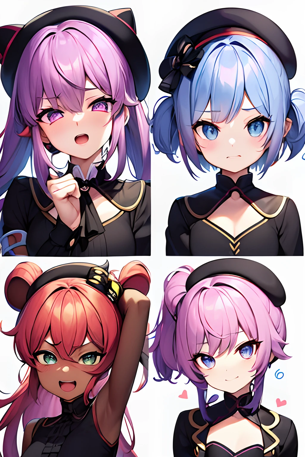Cute boy avatar,Emoji pack, We look forward to having you participate in Dconrt NyTwoTwotoosersesoteos ,(9 emojis,emoj (beret) gauges,Align arrangement),9 poses and expressions (grieves,astonishment,having fun,exhilarated,big laughter,Mild anger,doubt,Touch your head,Sell moe,wait) ,Anthropomorphic style,Disney style,Black stroke,differentemotions,9 poses and expressions,8K