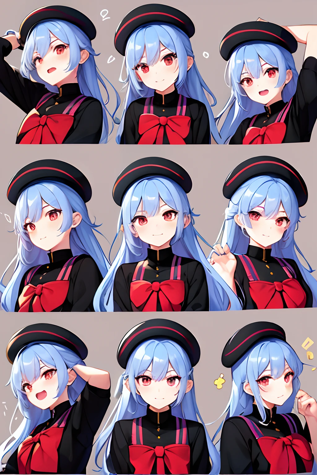 Cute boy avatar,Emoji pack, We look forward to having you participate in Dconrt NyTwoTwotoosersesoteos ,(9 emojis,emoj (beret) gauges,Align arrangement),9 poses and expressions (grieves,astonishment,having fun,exhilarated,big laughter,Mild anger,doubt,Touch your head,Sell moe,wait) ,Anthropomorphic style,Disney style,Black stroke,differentemotions,9 poses and expressions,8K