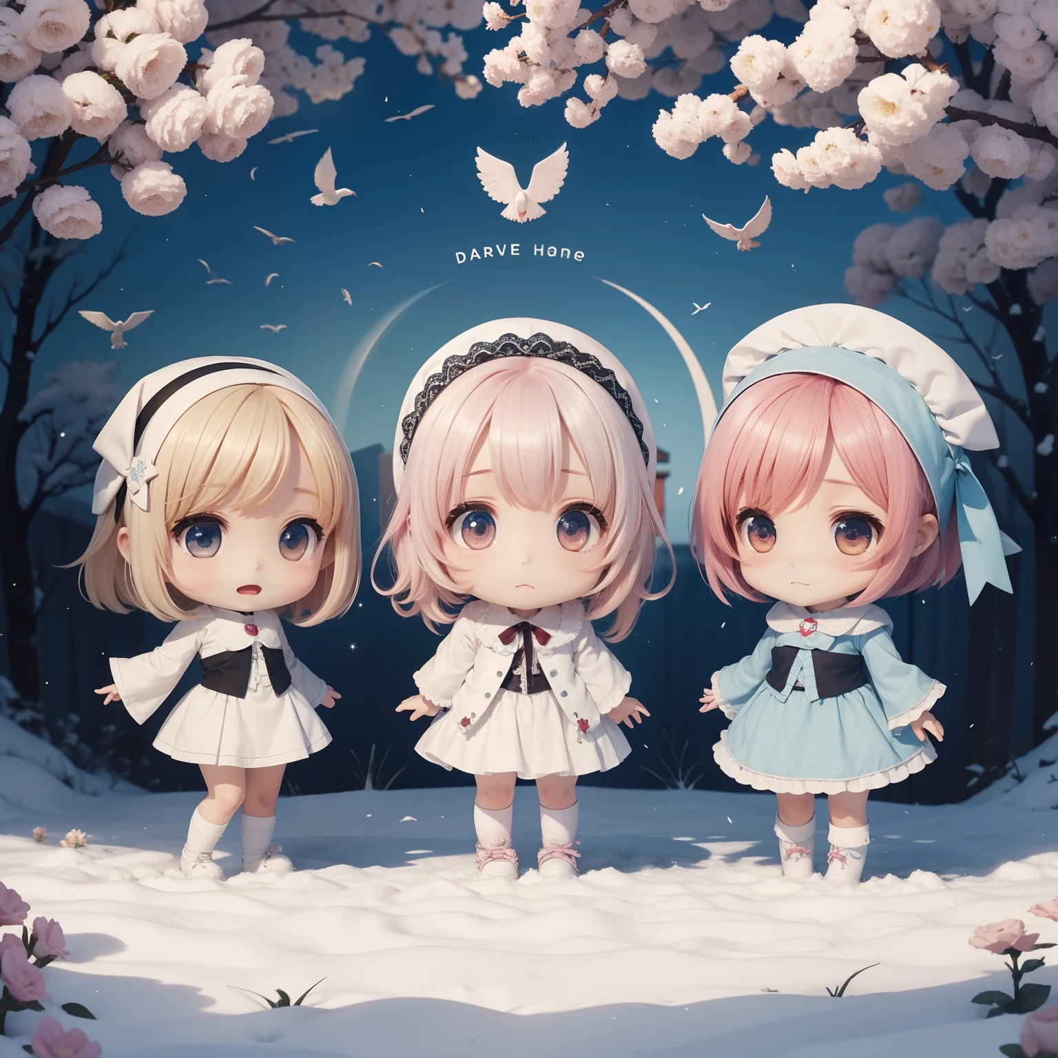 Yuru Chara、dove、Manteau blanc、healthcare、(chibi)