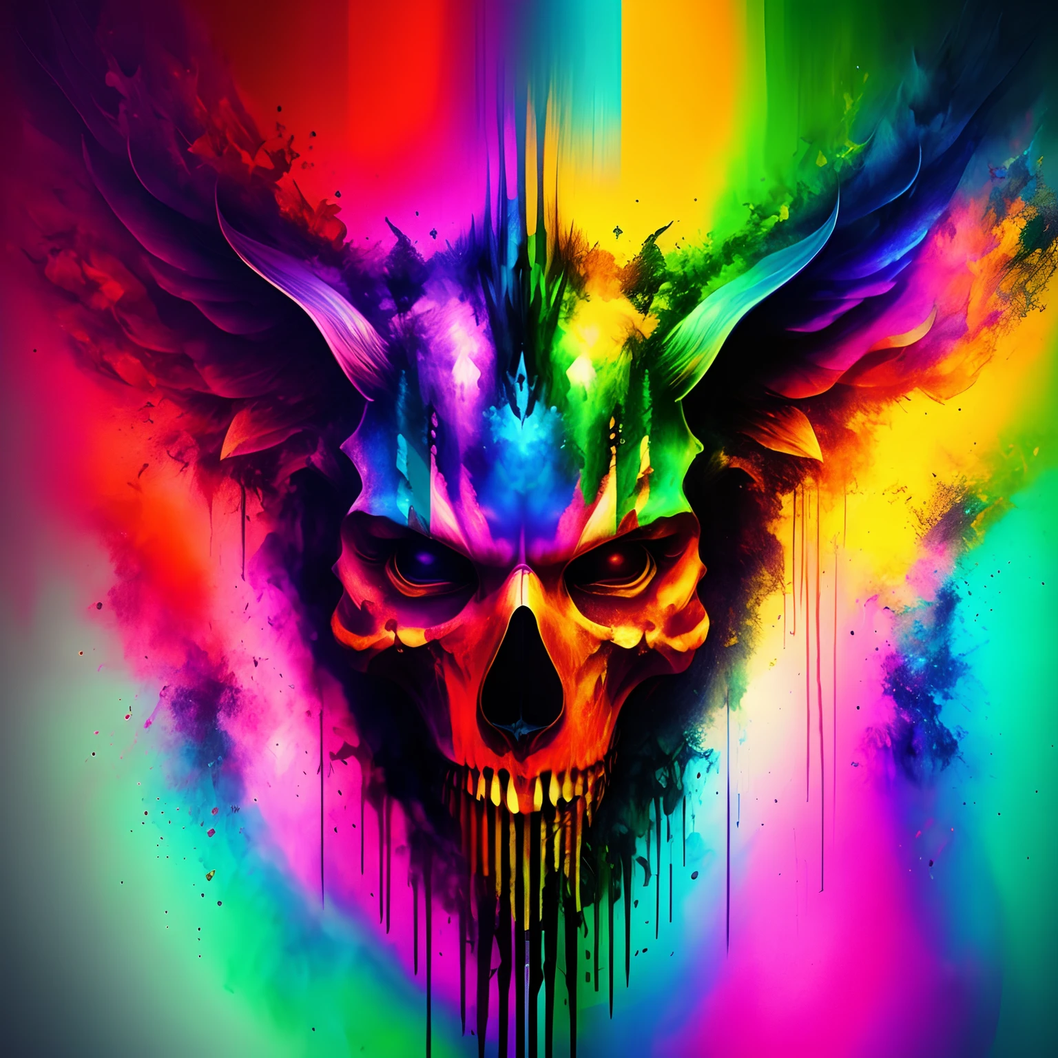 666, rainbow, dreamlikeart